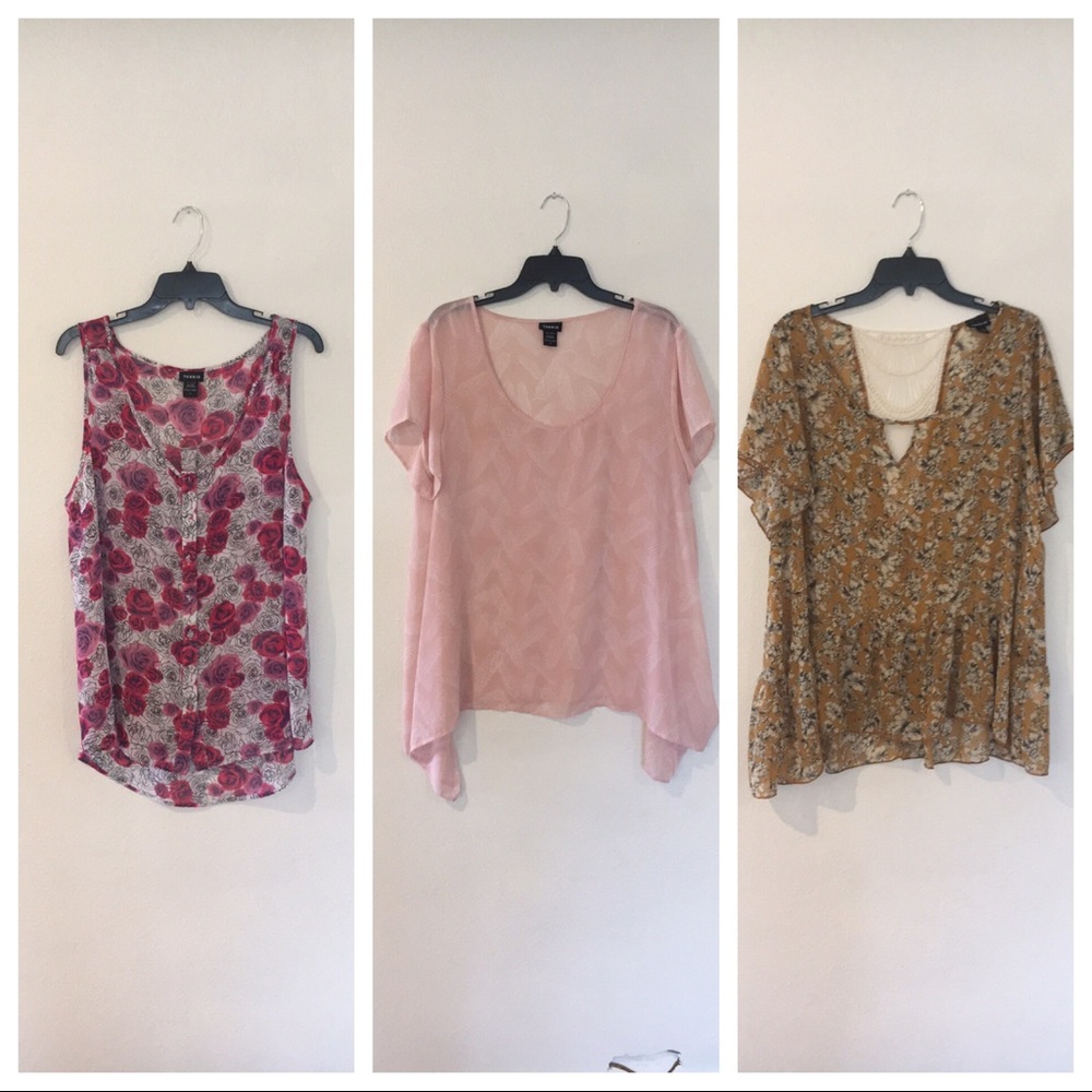 Torrid size 1, 3 pc bundle tops.